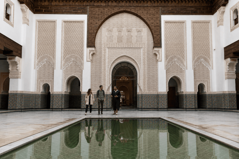 An ornate riad courtyard in Imperial Morocco
